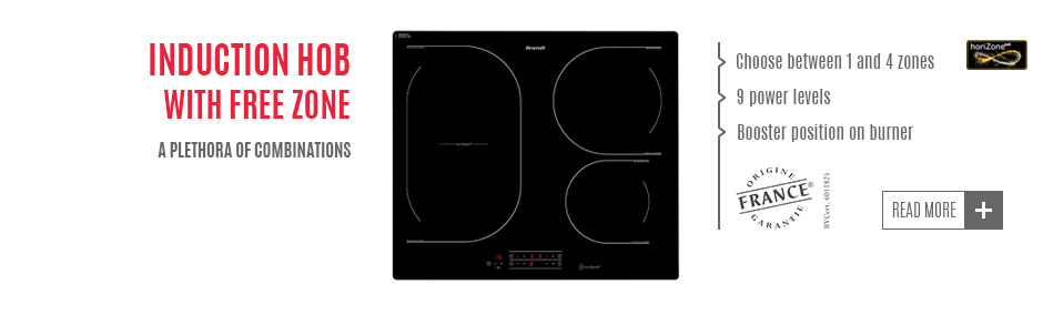 Slider induction hob